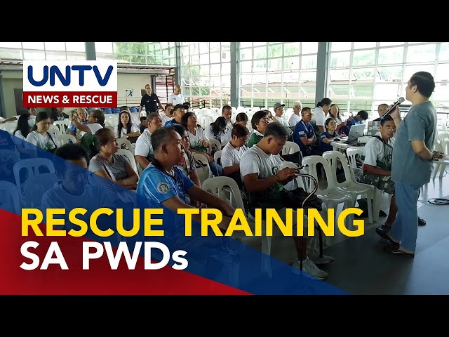 ⁣Ilang taong may kapansanan, sumailalim sa training sa first aid techniques