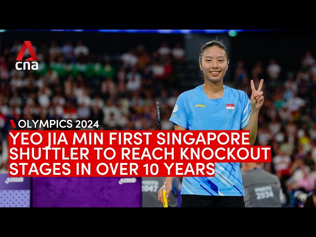 ⁣#Paris2024: Singapore shuttler Yeo Jia Min reaches Olympic knockout stages for first time