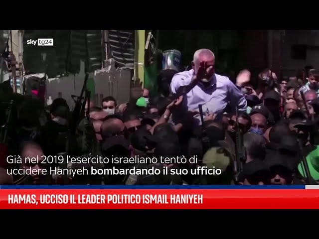 ⁣Hamas, ucciso il leader politico Ismail Haniyeh