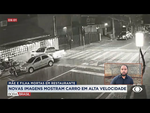 Novas imagens mostram caminhonete invadindo restaurante no Paraná