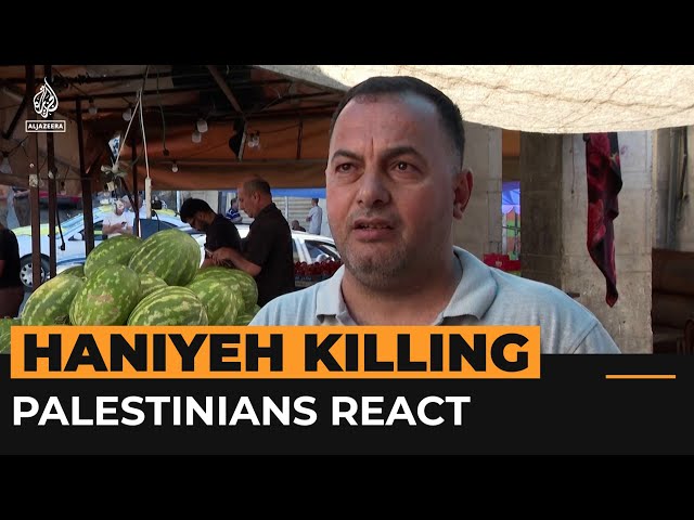 Palestinians in occupied West Bank react to Hamas chief’s killing | #AJshorts