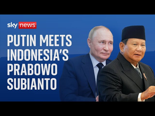 ⁣Watch live: Vladimir Putin meets Indonesian Defence Minister and President-elect Prabowo Subianto