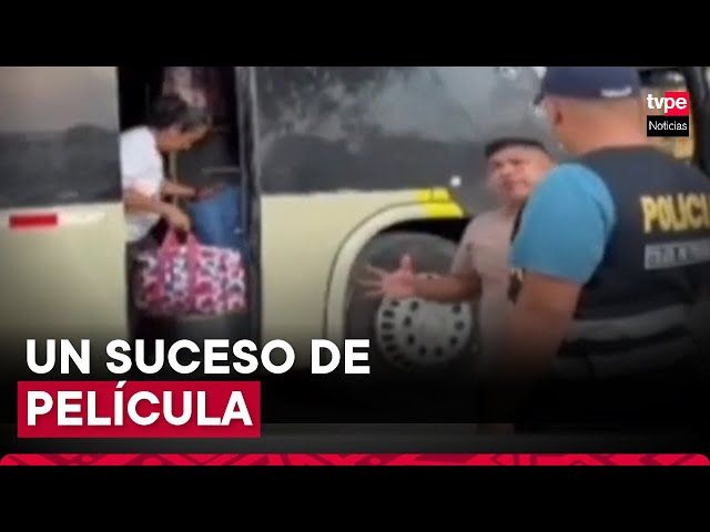 Tumbes: pasajeros son retenidos en bus por empresa de transportes pero Policía logra rescatarlos