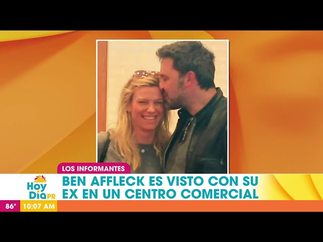 ⁣Ben Affleck es visto con su ex en un centro comercial