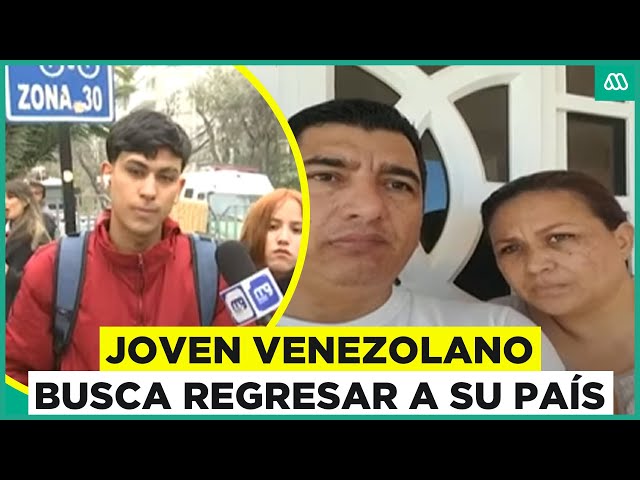 Joven venezolano pide ser expulsado para regresar con su familia a Venezuela