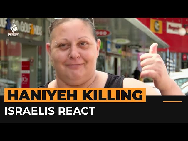 Range of reactions as Israelis respond to Haniyeh assassination | AJ #Shorts