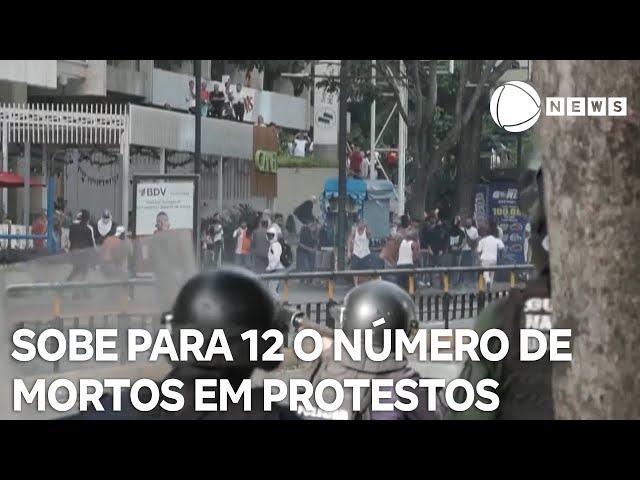 Sobe para 12 o número de mortos nos protestos na Venezuela