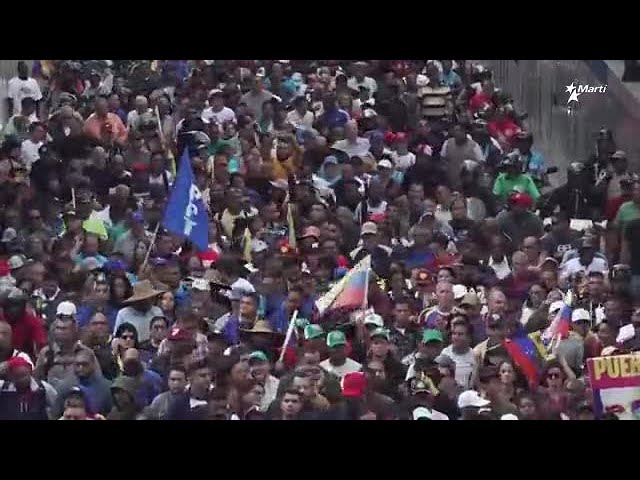 Venezolanos se manifestaron por la reelección de Maduro