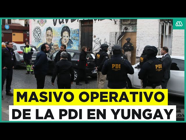 Operativo policial en Barrio Yungay: PDI revisa casas allanadas