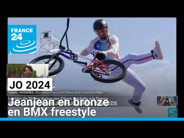 JO 2024 : Jeanjean en bronze en BMX freestyle • FRANCE 24