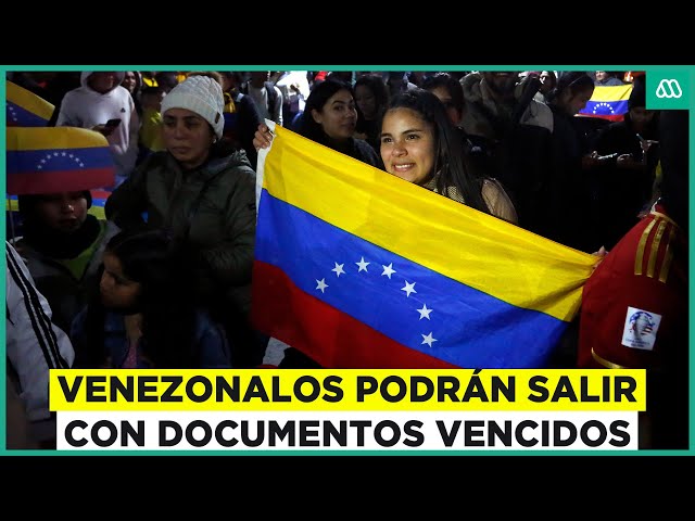 Venezolanos podrán salir de Chile con documentos vencidos