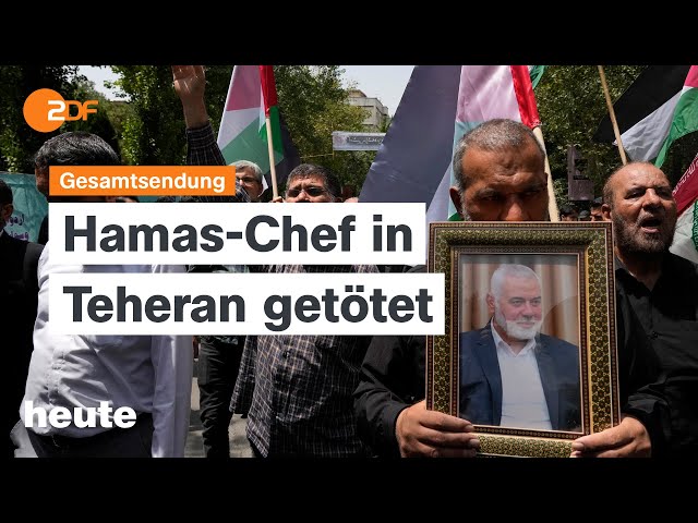 heute 19:00 Uhr vom 31.07.24 Hamas-Chef getötet, Warschauer Aufstand, US-Raketen in Deutschland