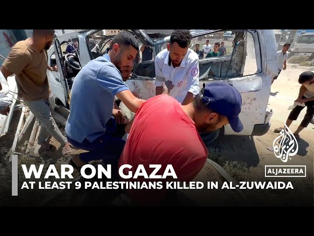 Israeli attack on central Gaza: At least nine Palestinians killed in al-Zuwaida