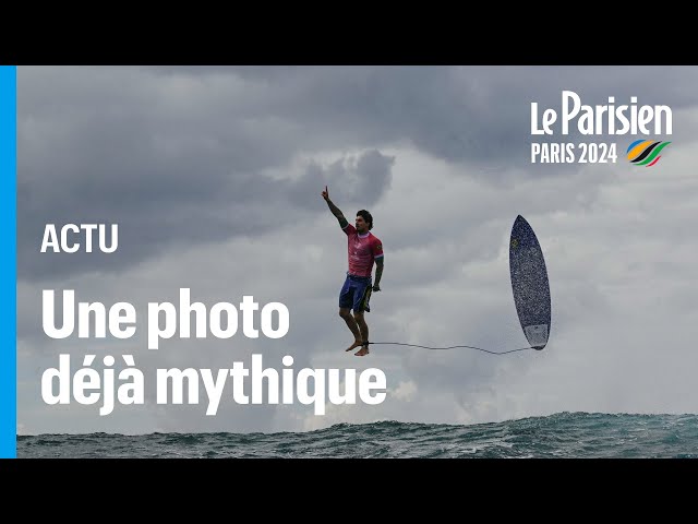 ⁣JO Paris 2024 : le photographe raconte son cliché du surfeur Gabriel Medina