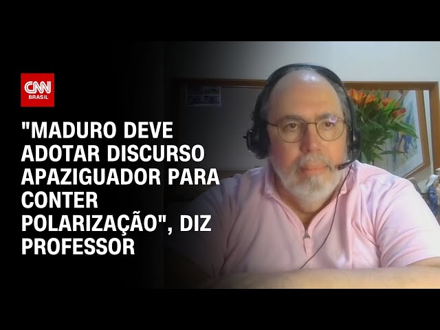 ⁣"Maduro deve adotar discurso apaziguador para conter polarização", diz professor | BASTIDO