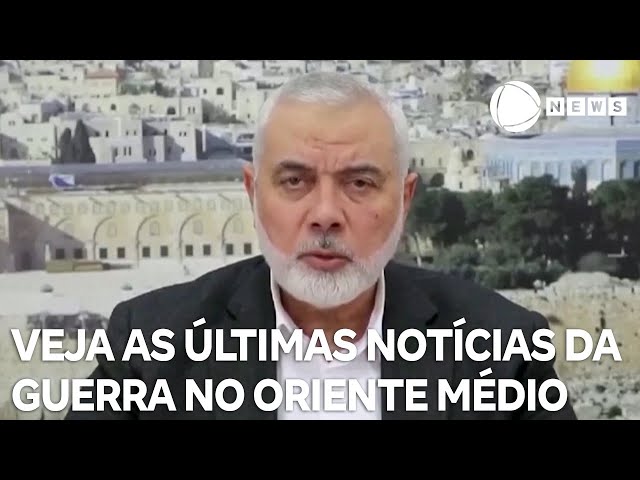 Ataques no Líbano e morte do líder do Hamas: veja as últimas notícias do conflito no Oriente Médio