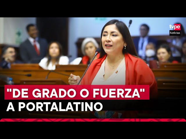 Kelly Portalatino: Fiscalía cita "de grado o fuerza" a congresista a declarar sobre Vladim