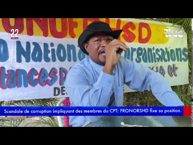 Scandale de corruption impliquant des membres du CPT:  FRONORSHD fixe sa position.