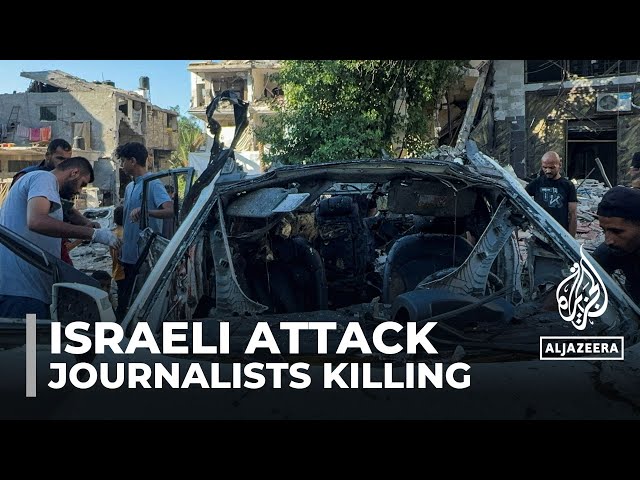 Al Jazeera's journalist al-Ghoul & cameraman al-Rifi killed in Israeli attack on Gaza laid 