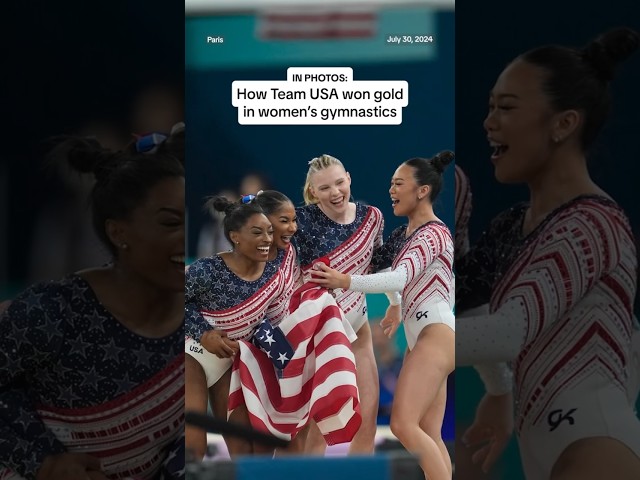 ⁣How Team USA won gold in women’s gymnastics