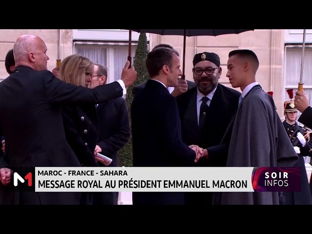 ⁣SM le Roi Mohammed VI adresse un message au Président français Emmanuel Macron