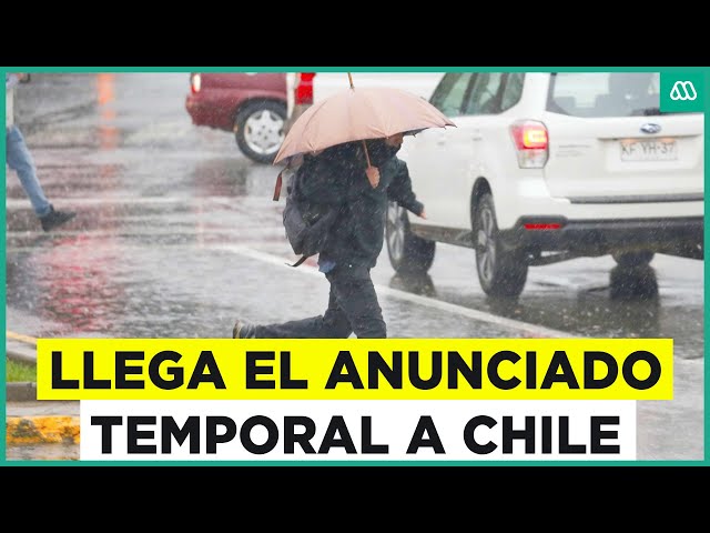 ⁣Temporal en Chile: Ya se comienza a vivir el intenso sistema frontal que impacta al país