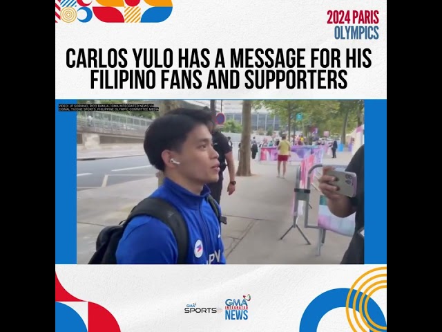 Carlos Yulo's message for his Filipino fans after the men’s all-around final at Paris 2024