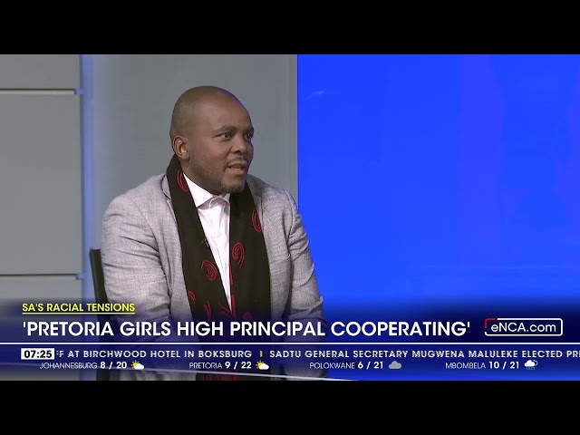 ⁣'Pretoria Girls High Principal cooperating'