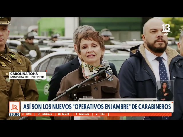 Así son los nuevos "operativos enjambre" de Carabineros