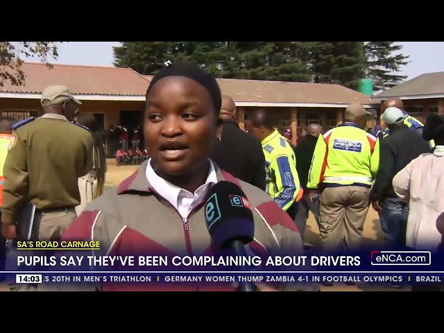 Pupils say they've been complaining about drivers