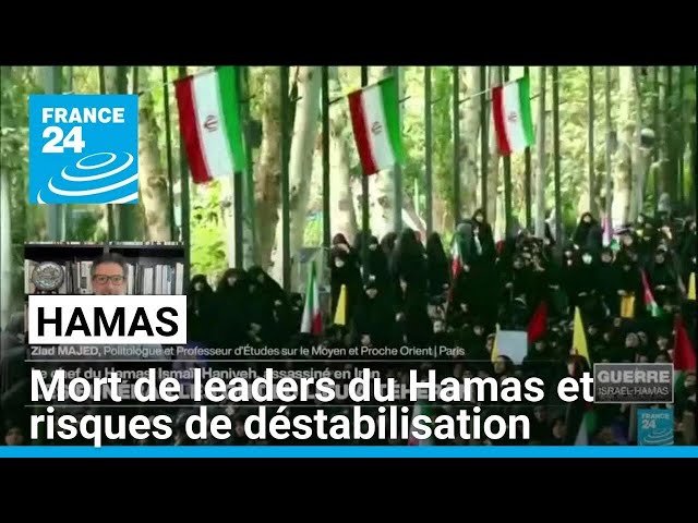 Mort de leaders clés du Hamas et risques de déstabilisation régionale • FRANCE 24