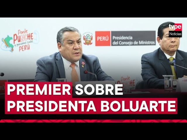 Ejecutivo advierte falta de argumentos en denuncia de Fiscalía contra presidenta Boluarte