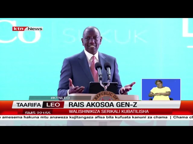 ⁣Rais Ruto akashifu matumizi mabaya ya mitandao ya kijamii na vijana wa kizazi cha Gen-Z.