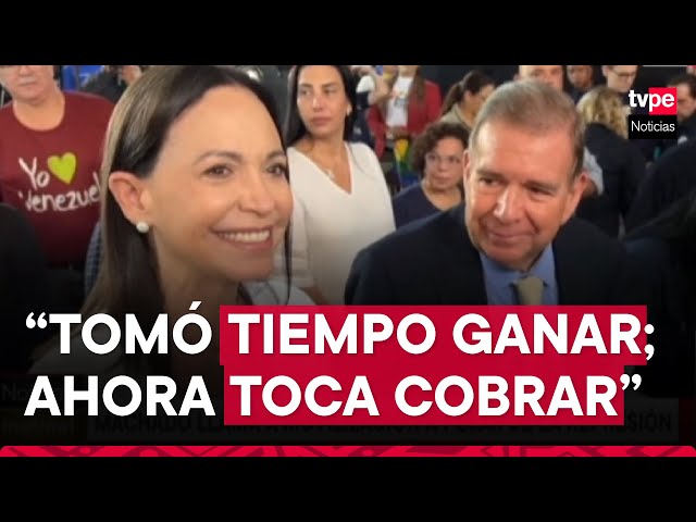 María Corina Machado llama a la movilización en Venezuela