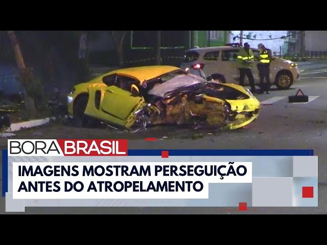 ⁣Novas imagens mostram perseguição de Porsche a motociclista | Bora Brasil