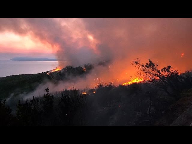 ⁣755 pompiers déployés pour maîtriser les incendies en Croatie