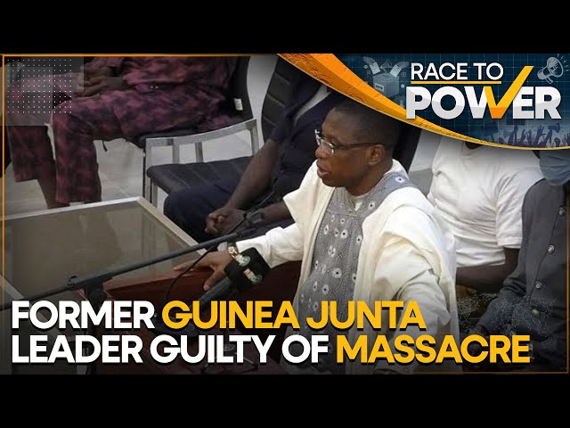 ⁣Guinea court convicts Moussa Dadis Camara in 2009 stadium massacre | WION Race to Power