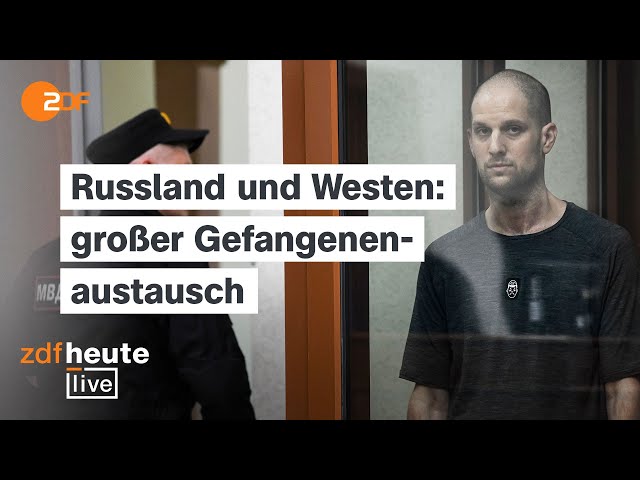 ⁣Austausch von Gefangenen: Russland und Westen mit großangelegtem Deal | ZDFheute live