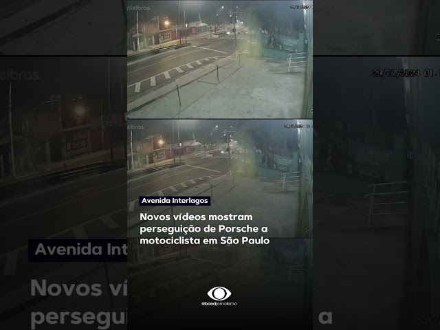 ⁣Novos vídeos mostram perseguição de Porsche a motociclista em São Paulo #shorts