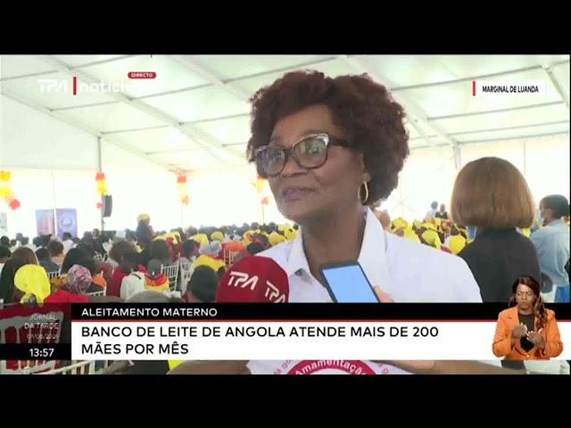 Aleitamento materno -  Banco de leite de Angola atende mais de 200 mães por mês