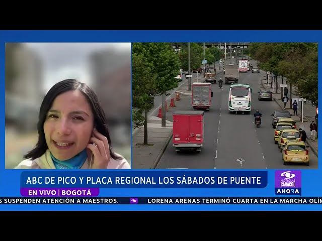 ⁣¿Cómo funcionará el pico y placa regional los sábados?