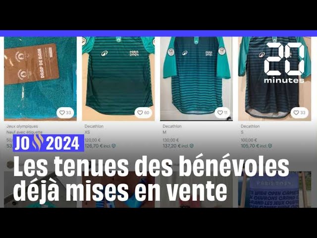 ⁣JO 2024 : Des bobs à 230€, des t-shirts à 150€, les tenues des bénévoles déjà vendues s...