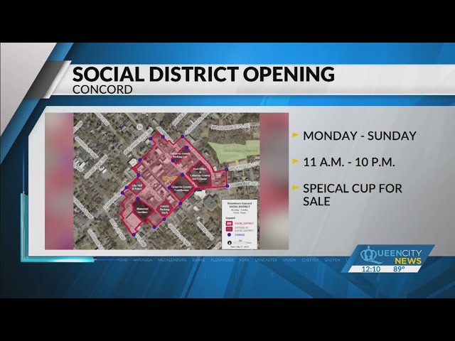 ⁣Cheers! Social district debuts in Concord