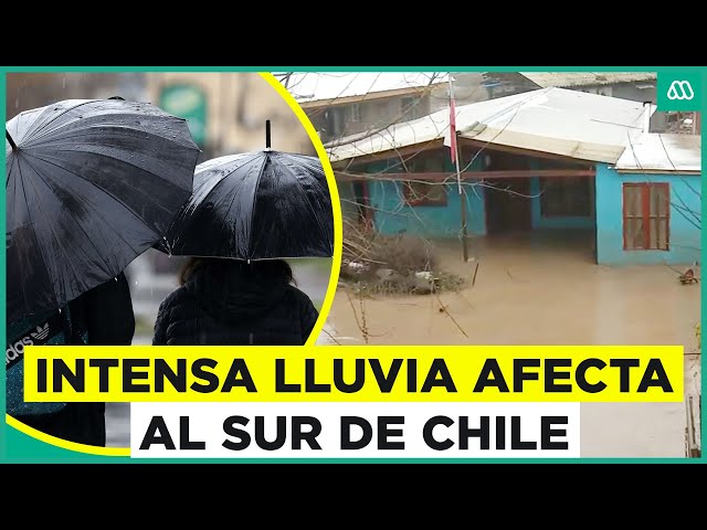 Lluvia en la zona sur: Así se desarrolla el intenso temporal en Chile