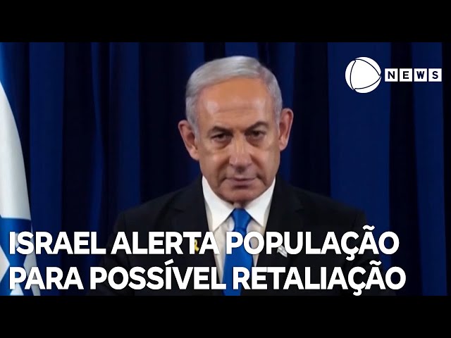 Primeiro-ministro de Israel alerta população para possível retaliação de terroristas