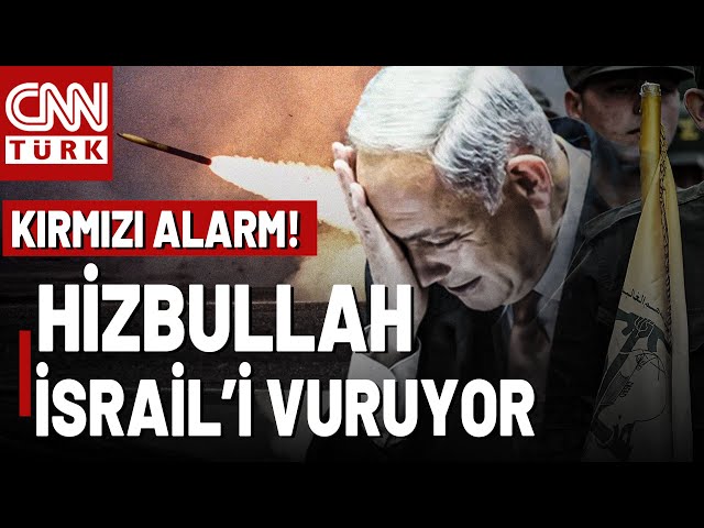 SON DAKİKA  İsrail'de Sirenler Çalıyor! Hizbullah'tan Yoğun Roket Saldırısı!