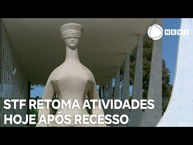 STF retoma atividades hoje após recesso