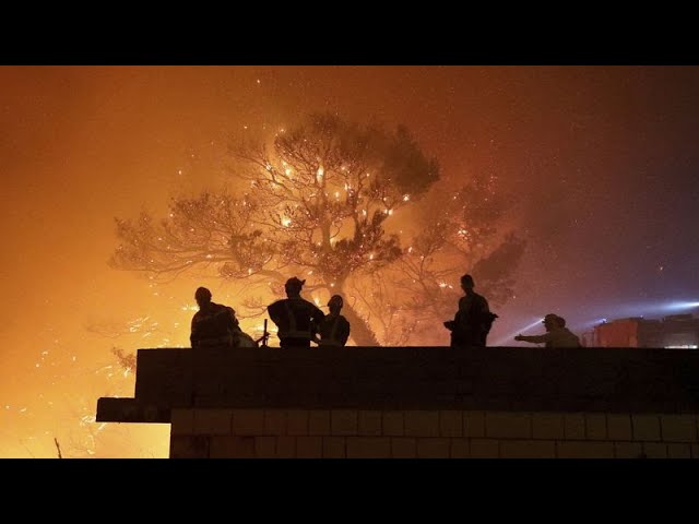 ⁣Balkans battle wildfires from prolonged heatwave in Europe