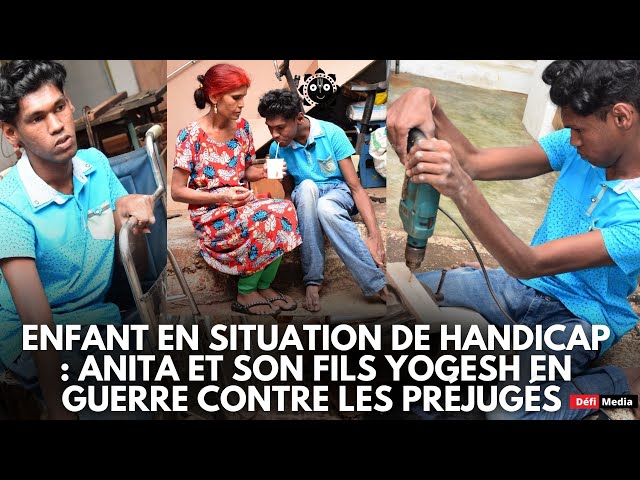 ⁣Enfant en situation de handicap : Anita et son fils Yogesh en guerre contre les préjugés