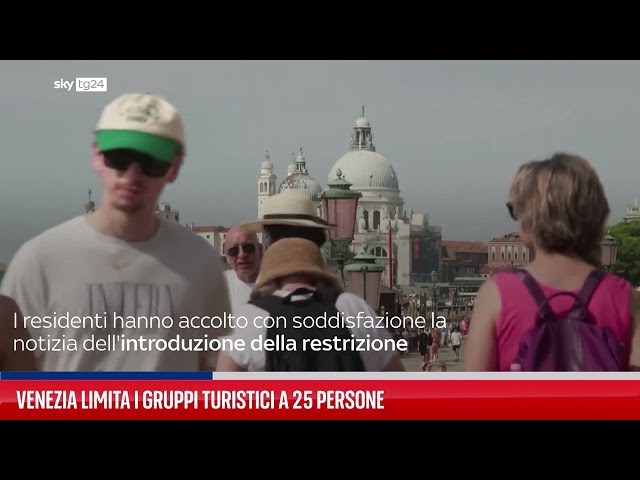 ⁣Venezia, residenti favorevoli a limitare gruppi turistici di 25 persone